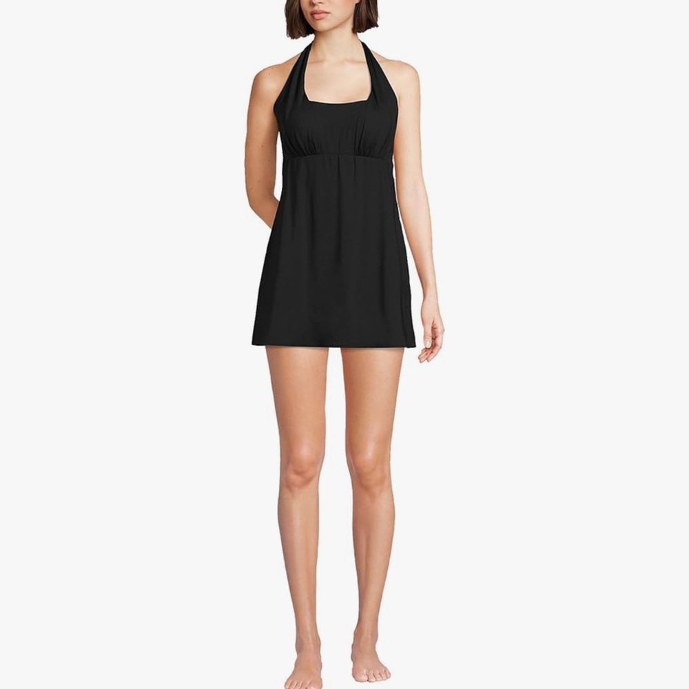 Lands' End Elegant Black Coverup Size 14